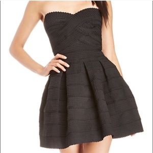 Express Fit & Flare Bandage Dress - Black
